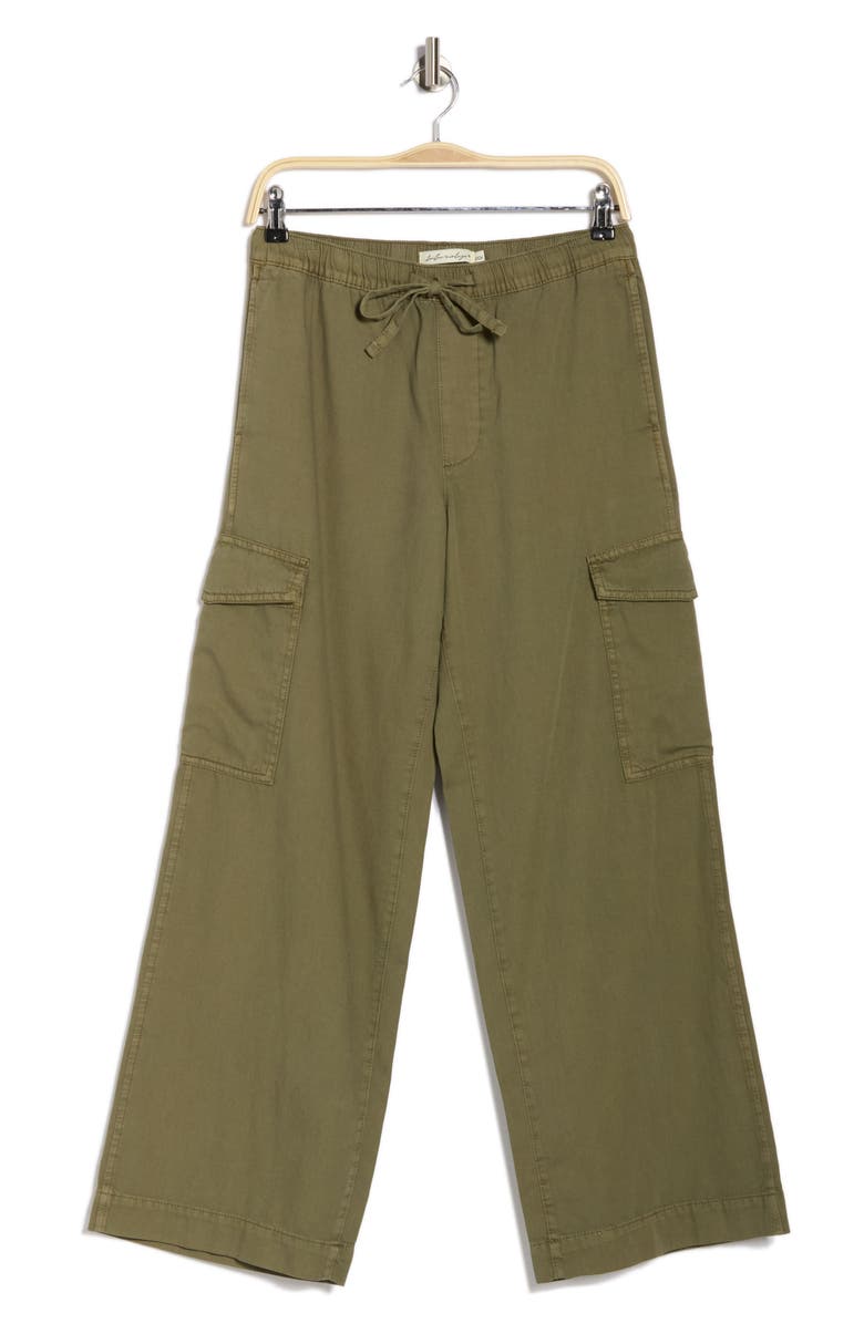 Tailor Vintage Lightweight Cotton Cargo Pants, Alternate, color, Army