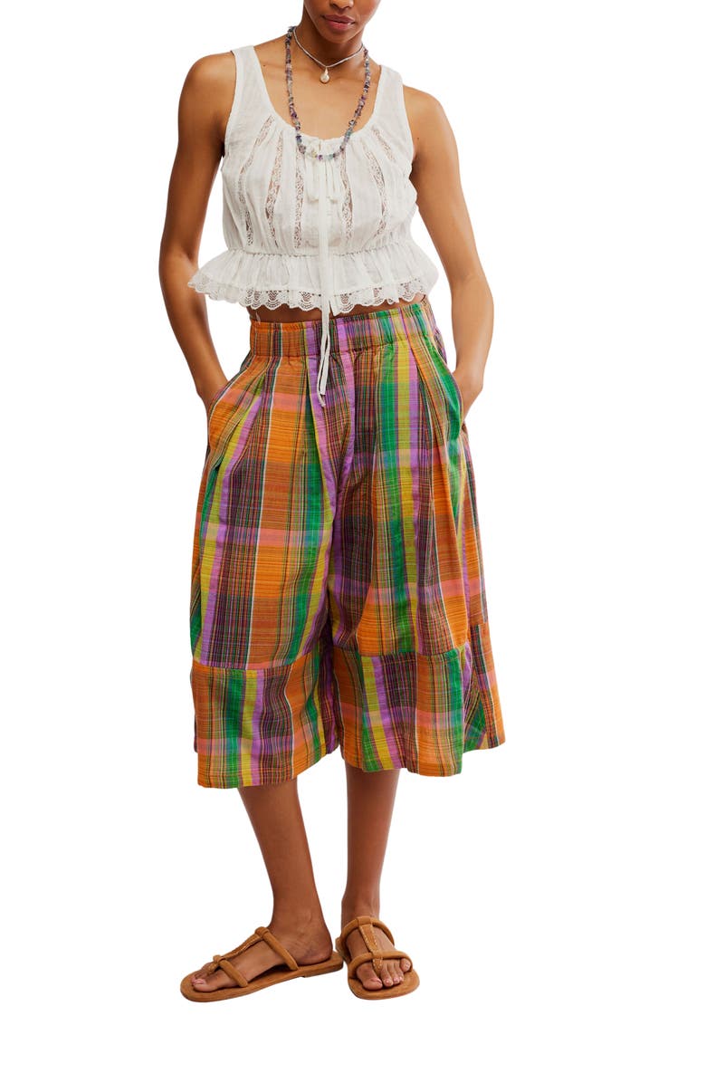 Free People Ivy Cotton Pull-On Shorts, Alternate, color, 