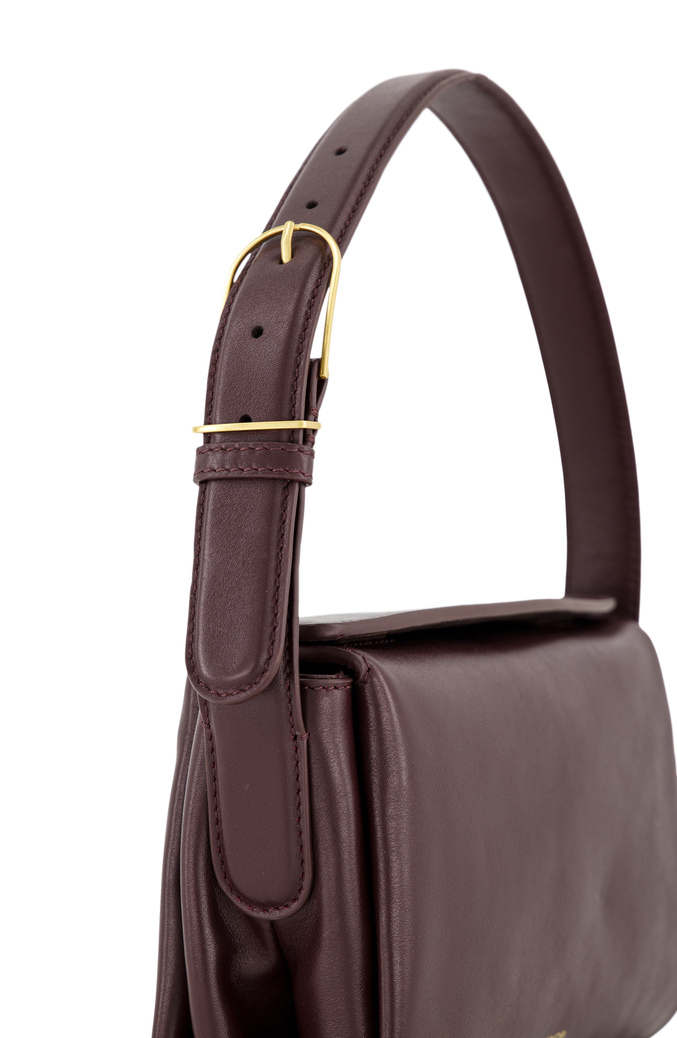 Sidney Boxy Nappa Leather Shoulder Bag, Alternate, color, FIG