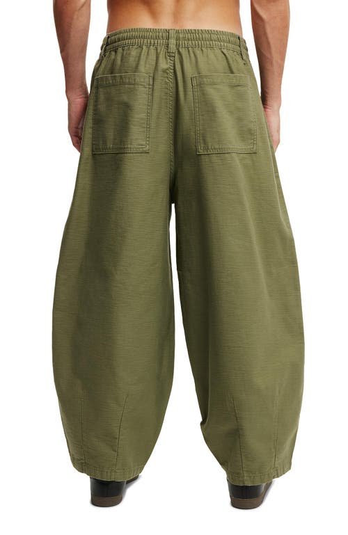 Shop Cotton On Super Baggy Balloon Pant In Military Green