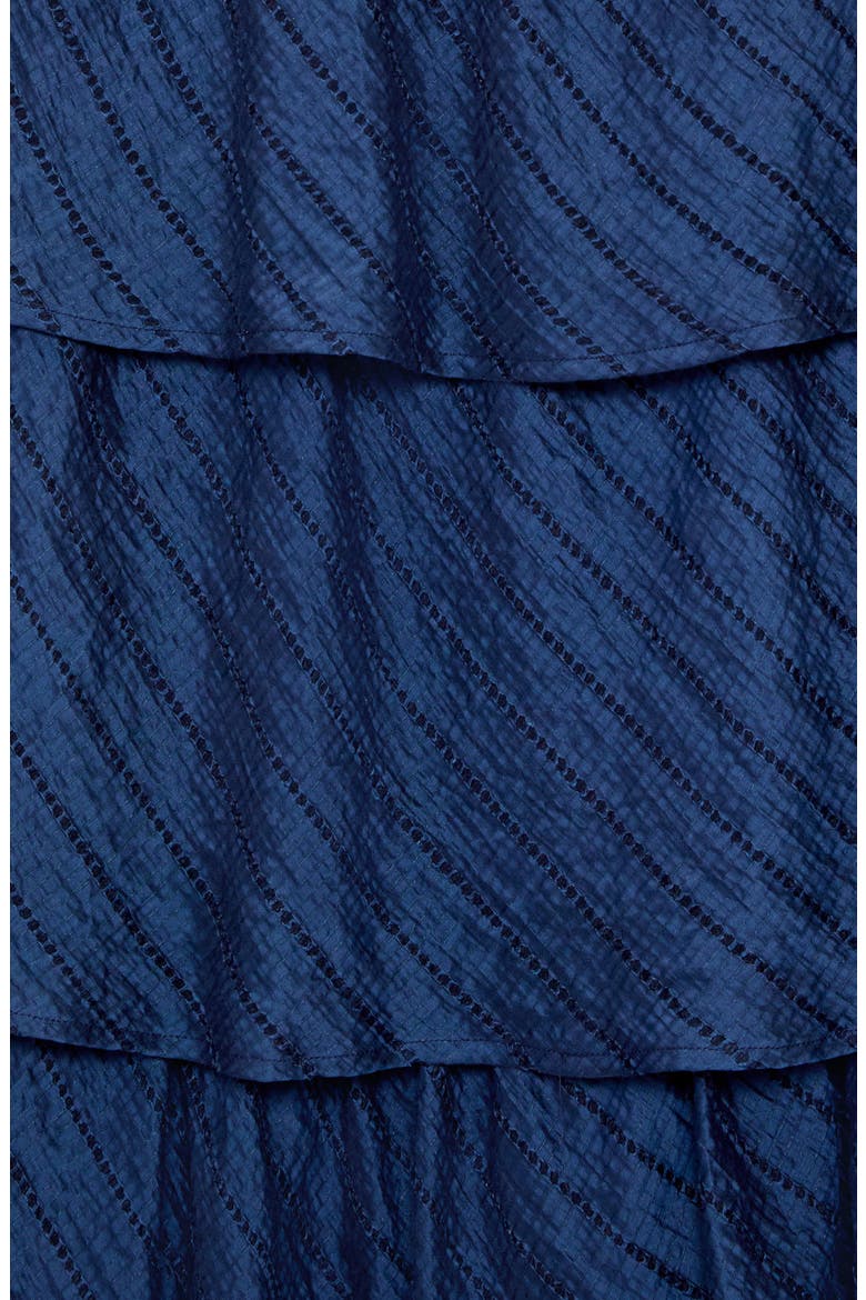 Celeste Ladder Stitch Detail Tiered Dress, Alternate, color, NAVY