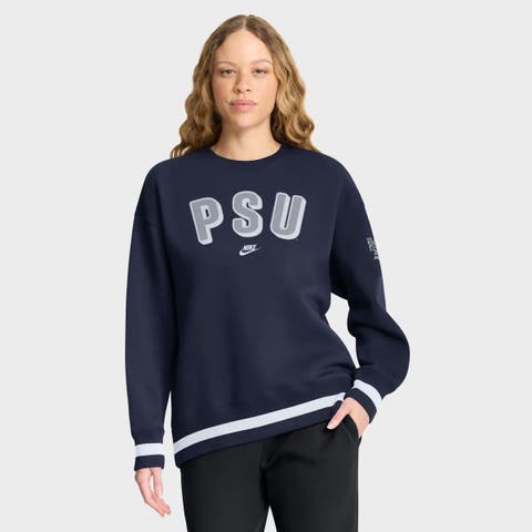 Women's Nike Navy Penn State Nittany Lions Oversized Legacy Phoenix Sweatshirt