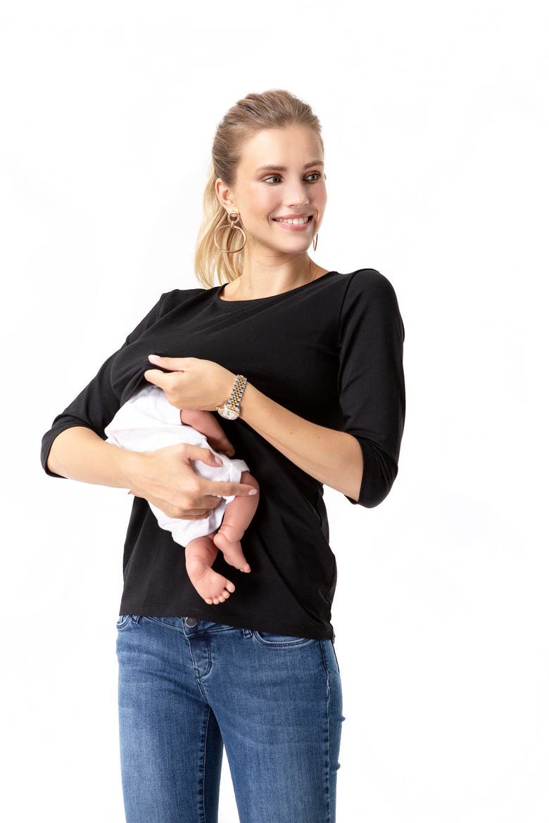 Easy Top for Maternity, Alternate, color, Black