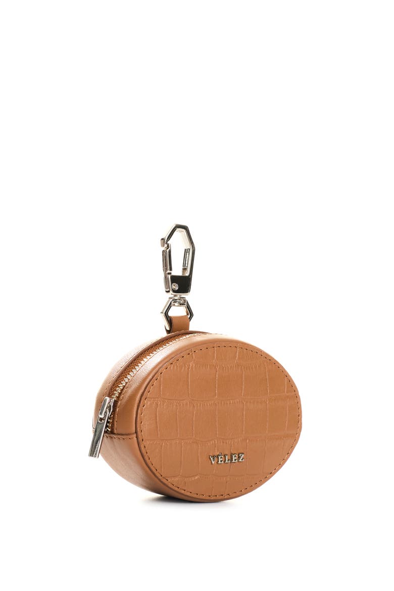 Leather Coin Purse, Alternate, color, Brown