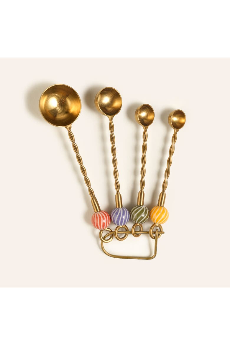Rampur Set of 4 Steel Measuring Cup Kitchen Essential, Main, color, Metallic Gold
