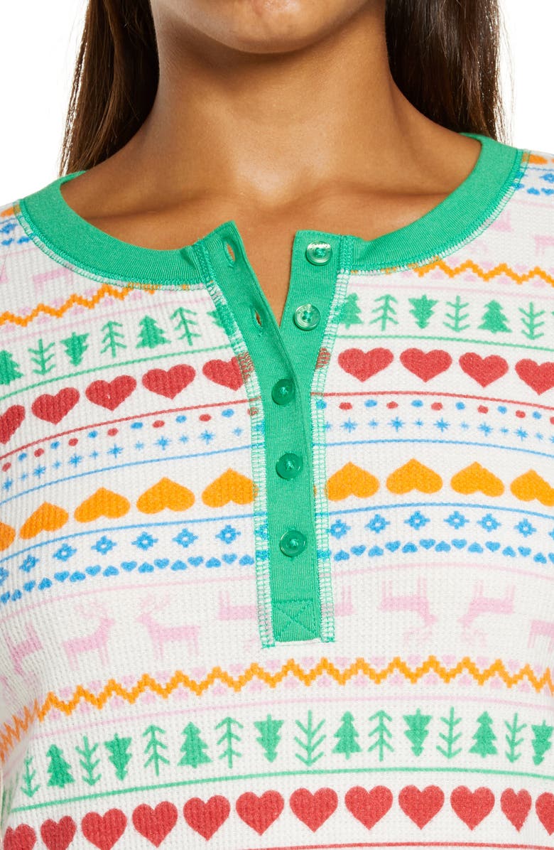 Nordstrom Fam Jam Two-Piece Thermal Pajamas, Alternate, color,