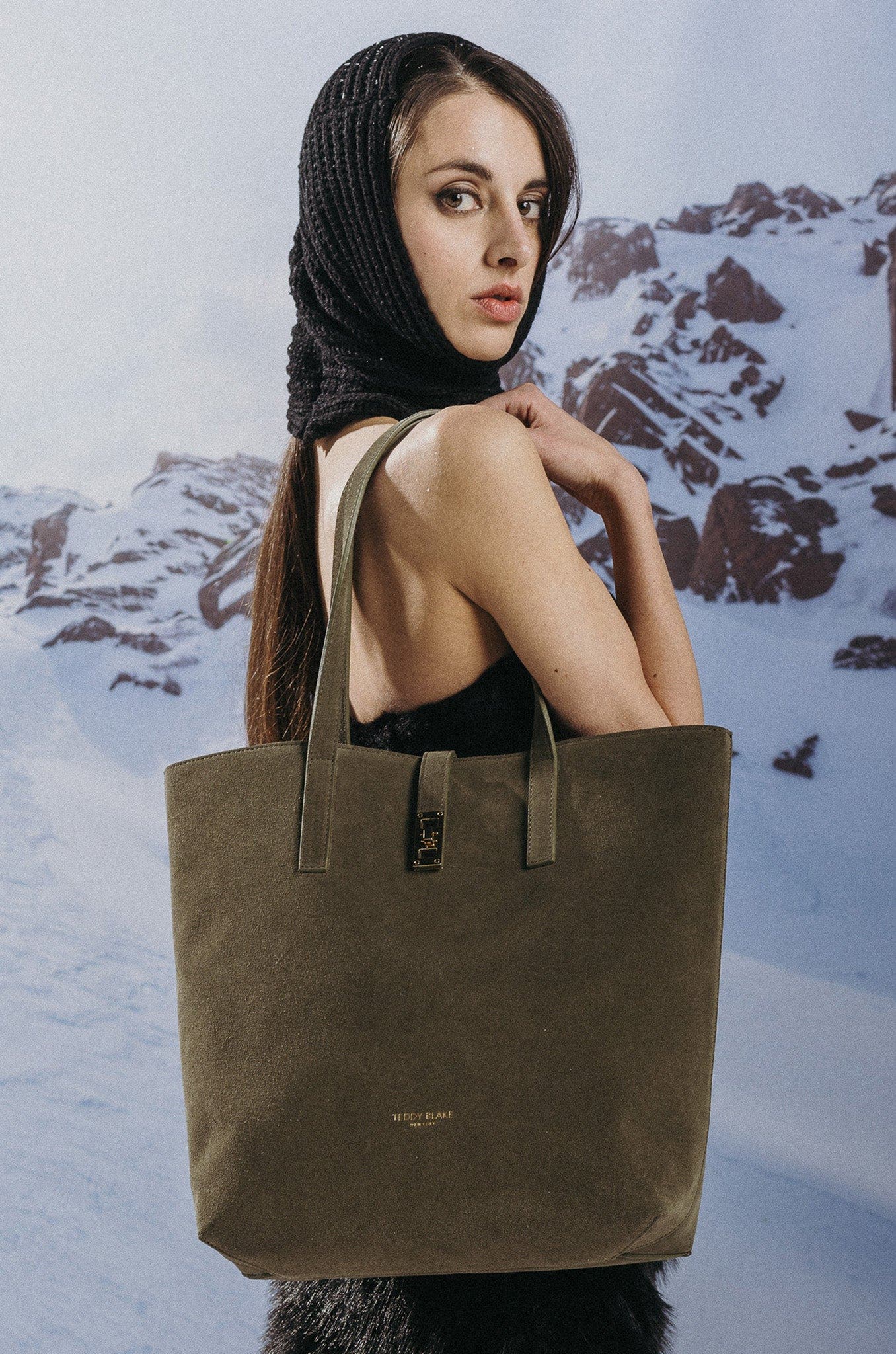 Teddy Blake Nina Suede 12" - Dark Red, Alternate, color, Dark Olive