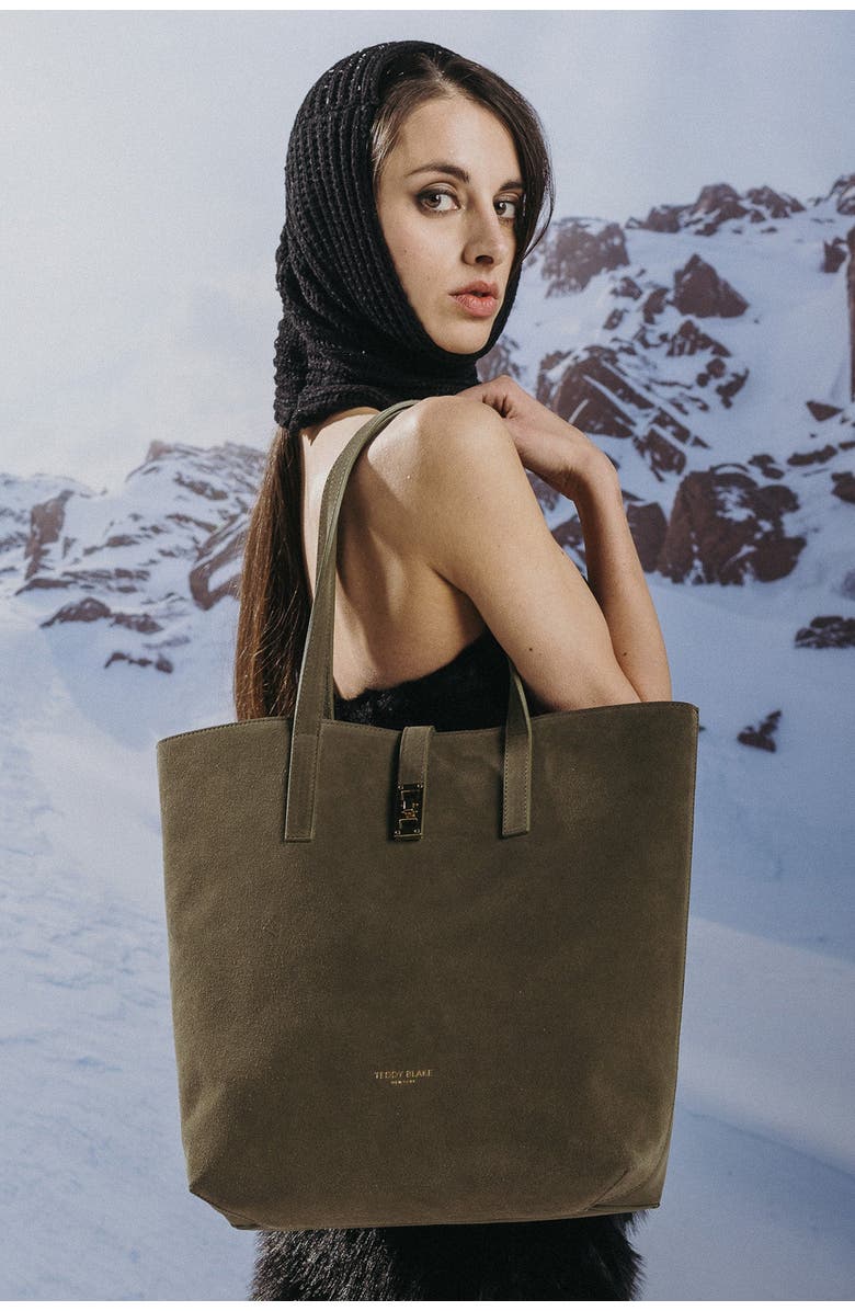 Teddy Blake Nina Suede 12" - Dark Red, Alternate, color, Dark Olive