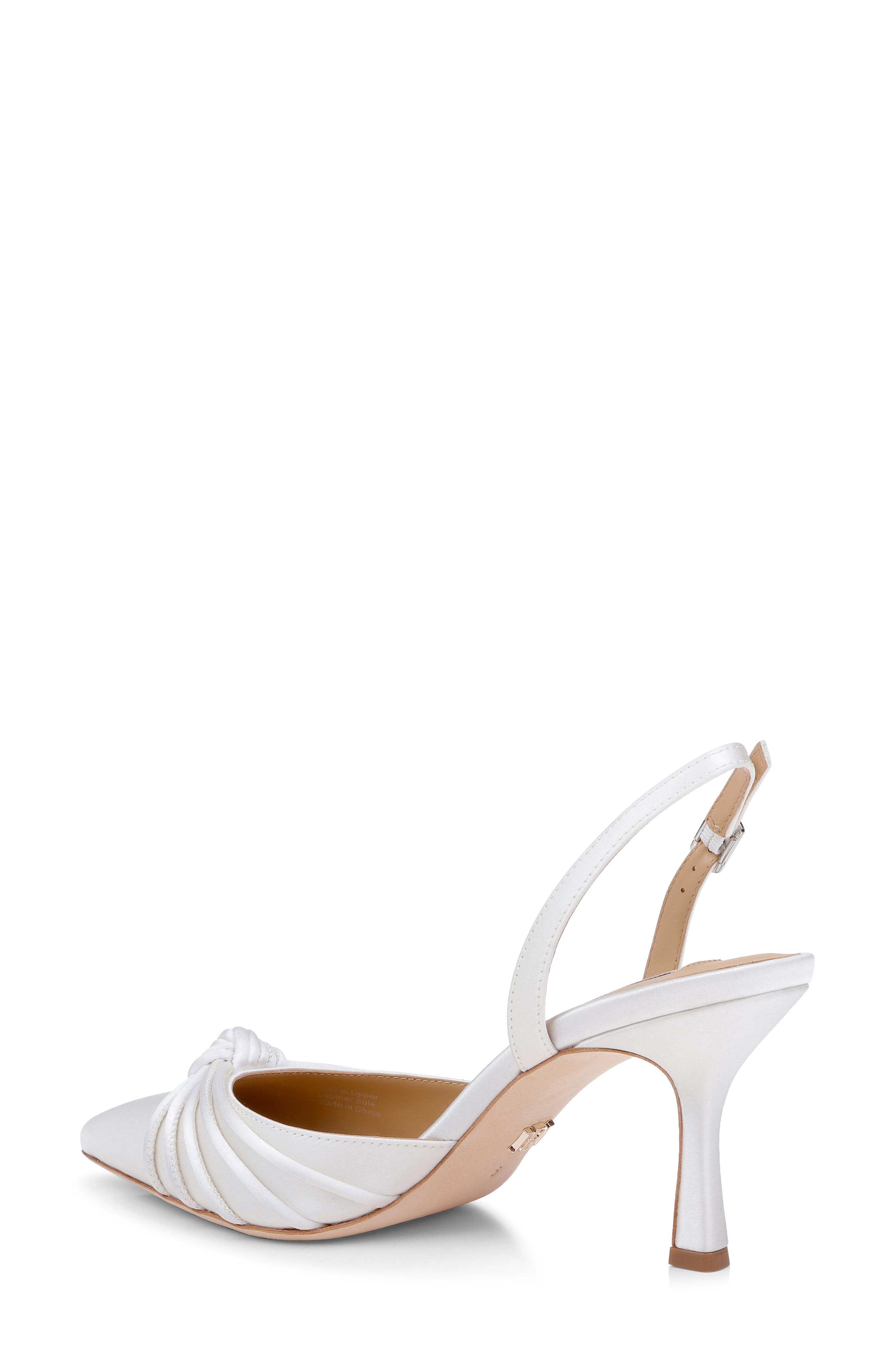 Yena d'Orsay Pump, Alternate, color, WHITE SATIN