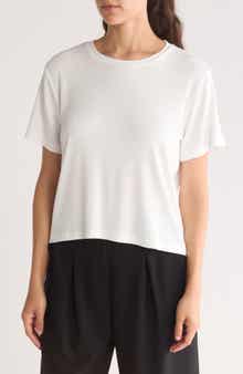1.STATE Rib Jersey Boxy Crop T-Shirt