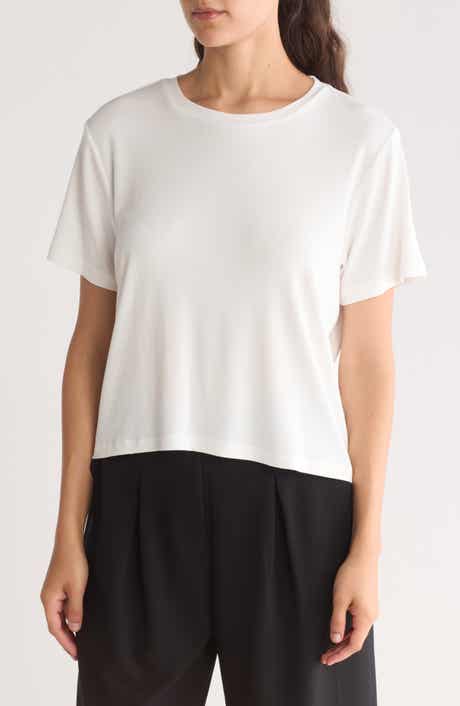 1.STATE Rib Jersey Boxy Crop T-Shirt
