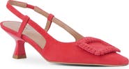 Aquatalia Arabella Kitten Heel Weatherproof Slingback Pump
