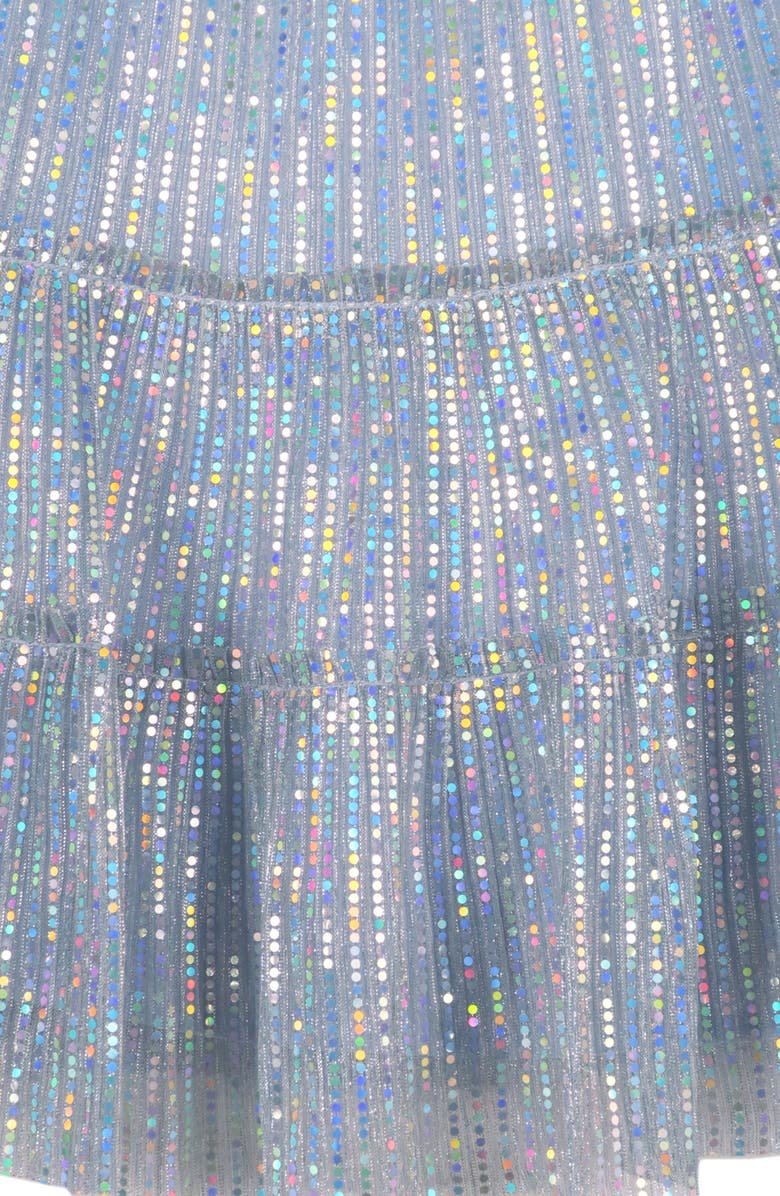 Zunie Kids' Foil Dot Party Dress, Alternate, color, Periwinkle