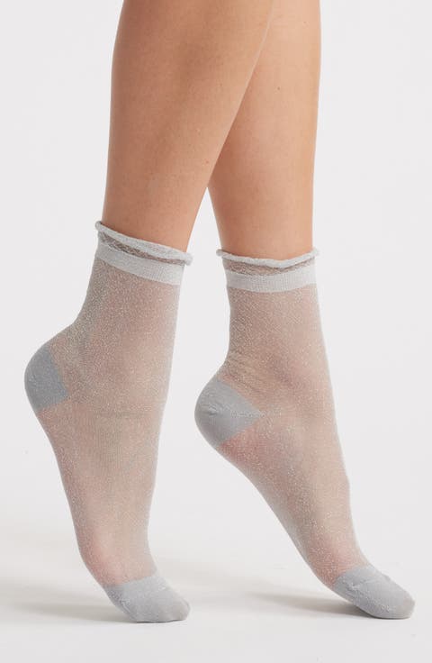 Noelle Sparkle Crew Socks