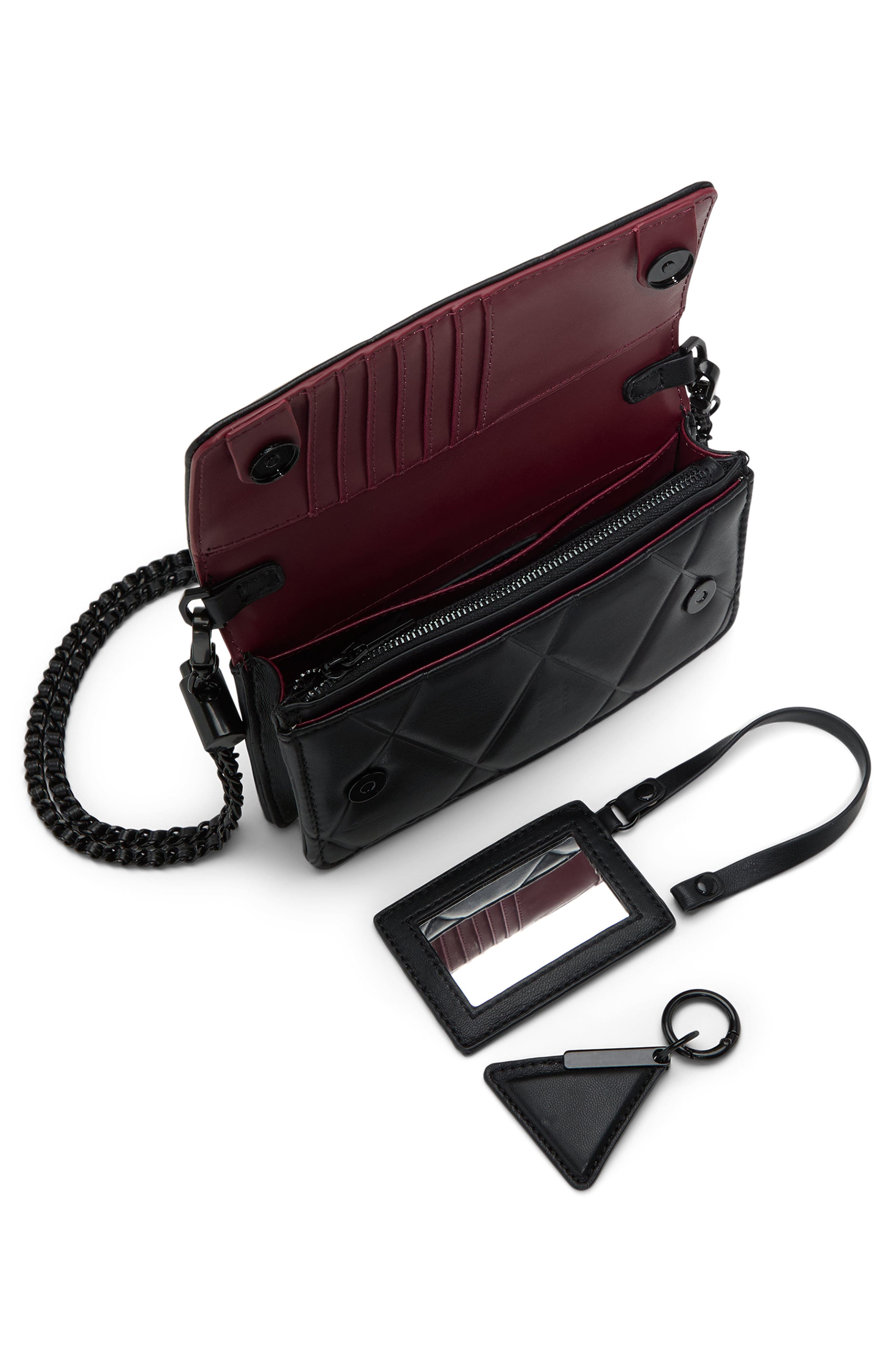 ALDO Fititalllx Diamond Quilted Faux Leather Crossbody Bag, Alternate, color, 