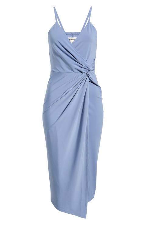 Side Twist Midi Dress