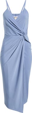Open Edit Side Twist Midi Dress