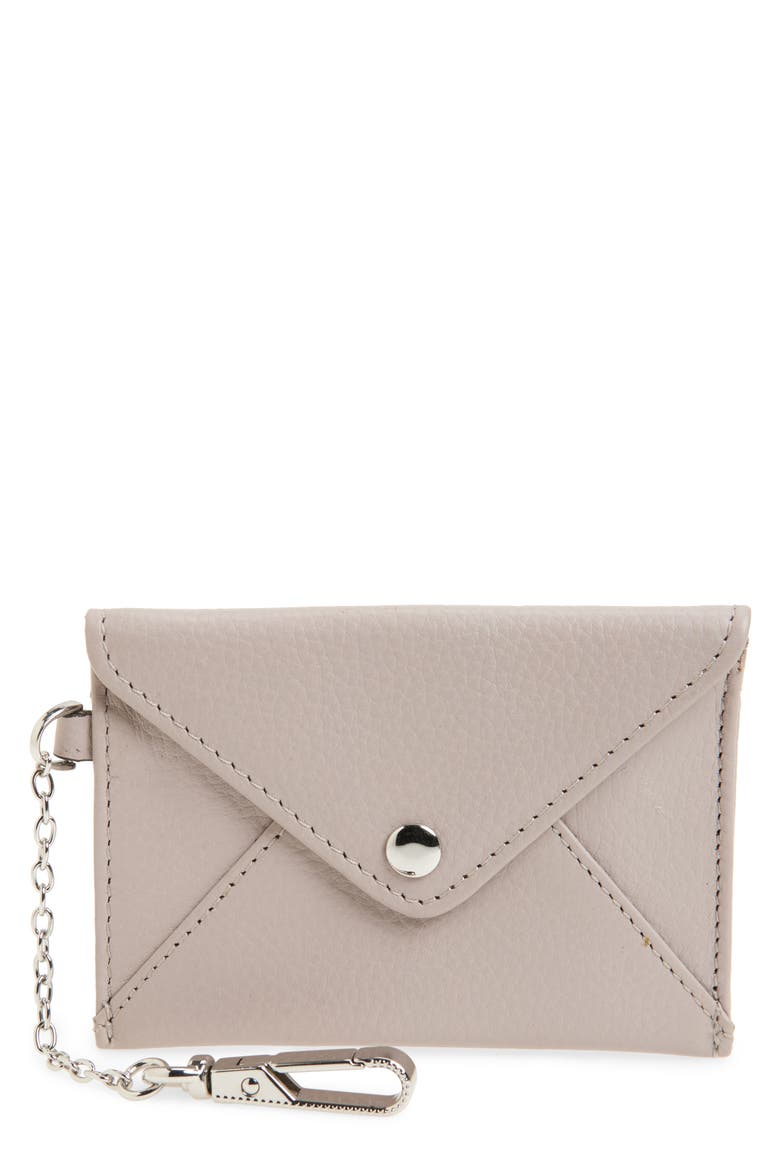 Ashley Leather Pouch, Main, color, SILVER FOX