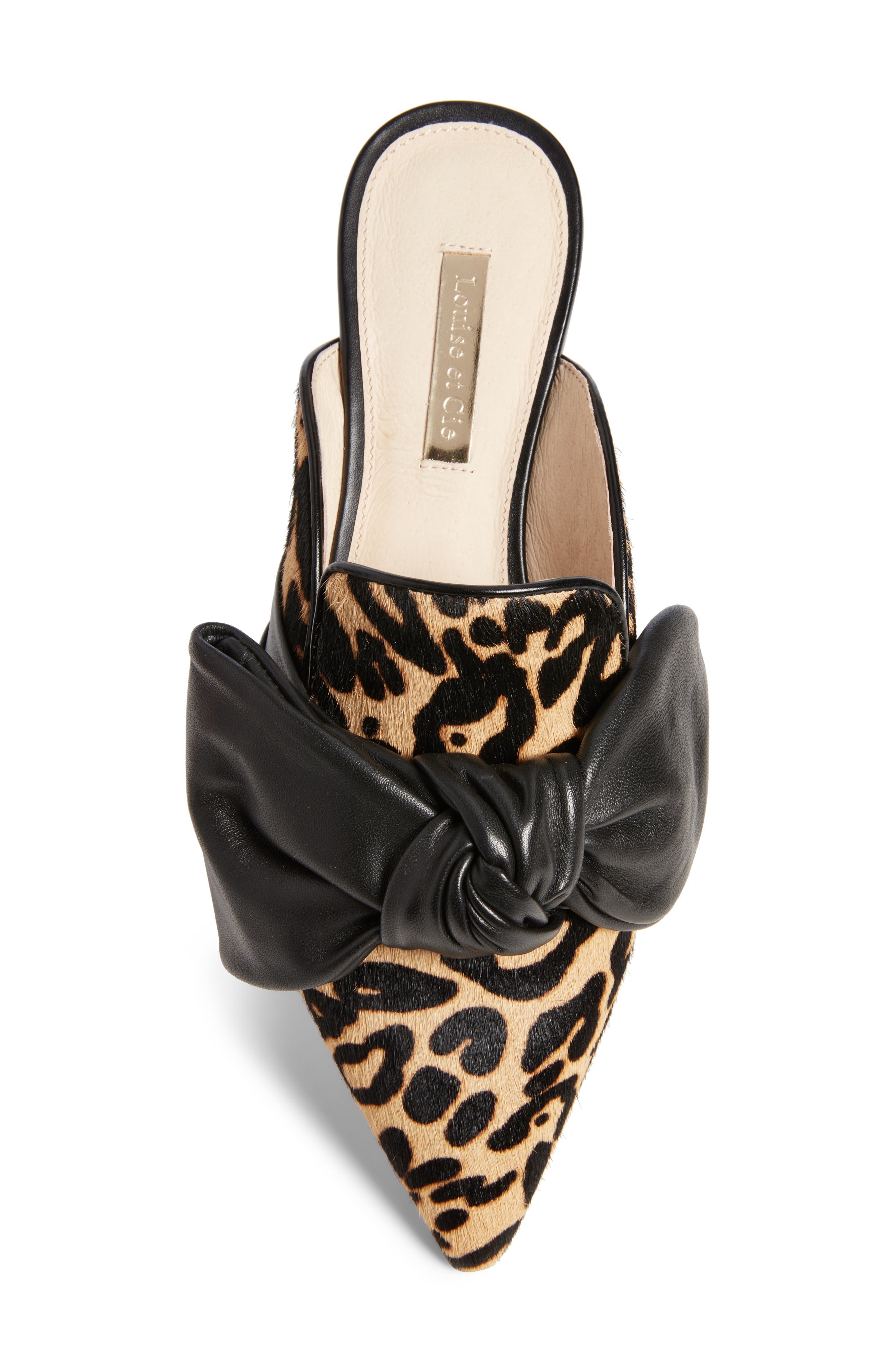 Louise et Cie Cela Genuine Calf Hair Bow Mule, Alternate, color, 