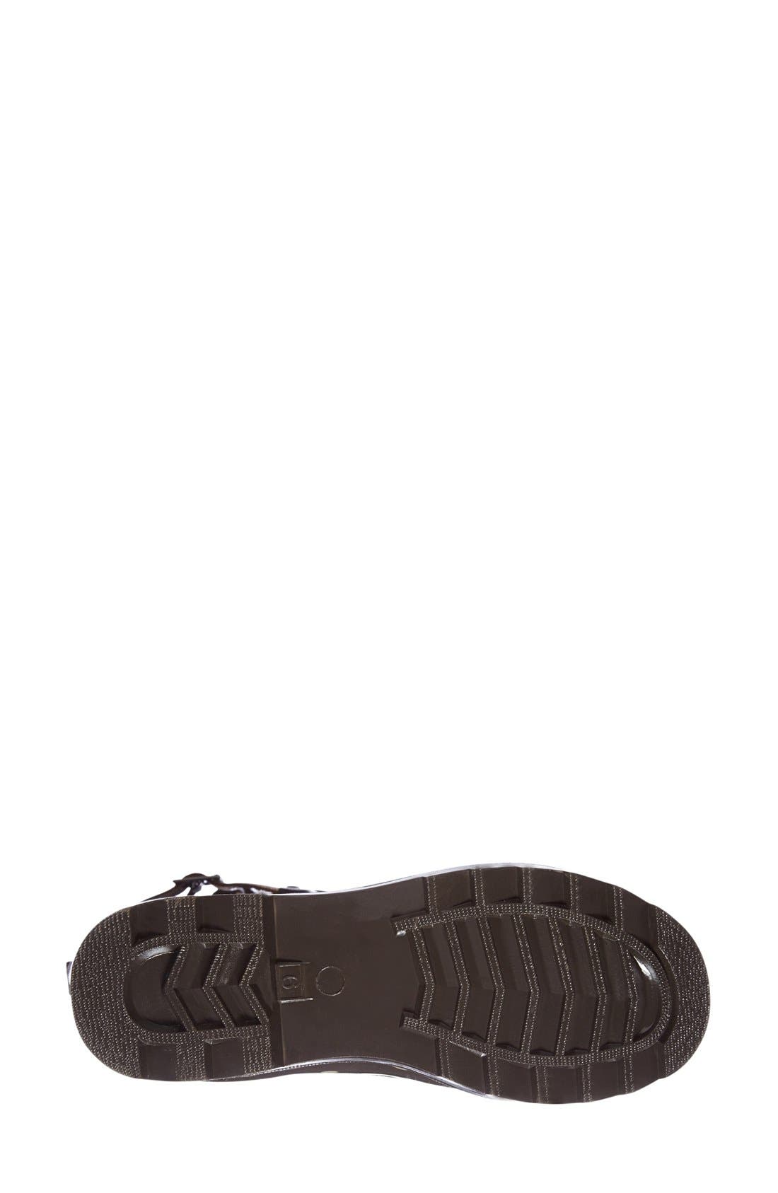 'Classic Dot' Rain Boot, Alternate, color, ESPRESSO