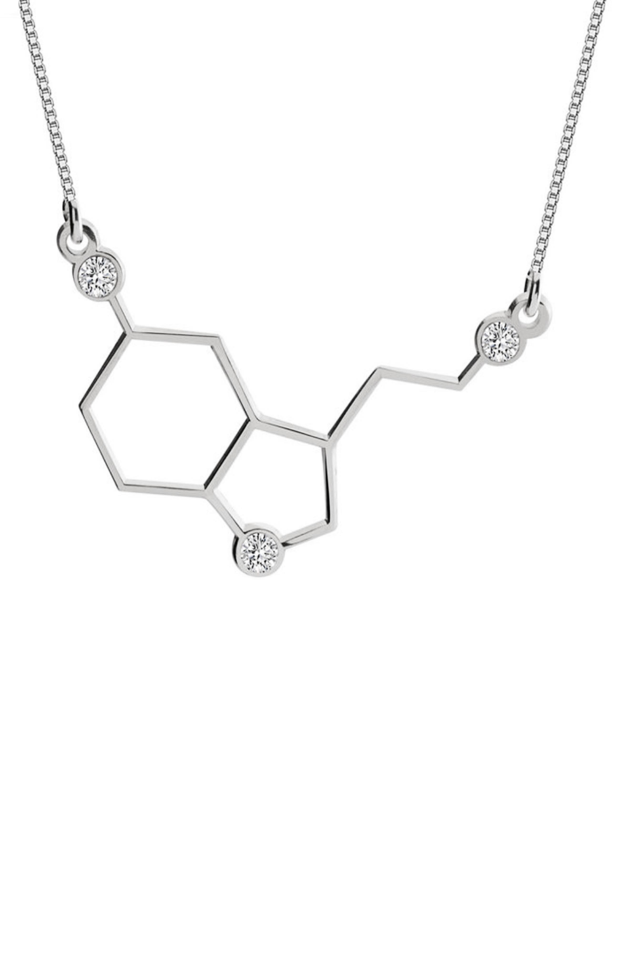 MELANIE MARIE Serotonin Pendant Necklace in Sterling Silver 