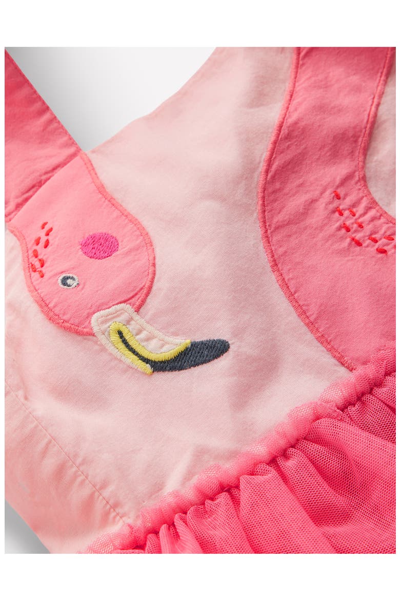 mini boden flamingo dress Kids' Flamingo Halter Neck Tiered Tulle Dress (Women)