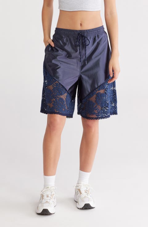 FP Movement Roster Tie Waist Lace Trim Shorts