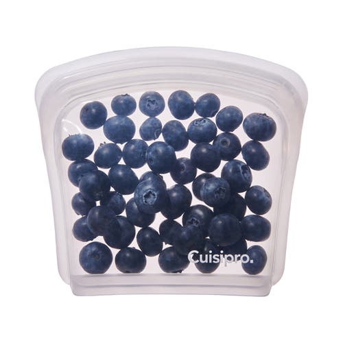 Cuisipro Pack-it Silicone Reusable Storage Bag, Set Of 2, 200ml/6.75oz In Transparent
