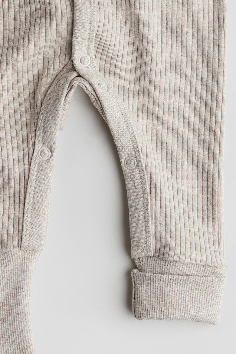 Adjustable-fit Romper Suit, Alternate, color, Light beige