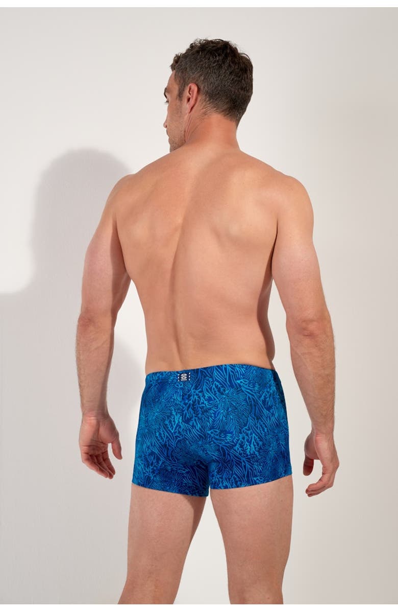 HOM Panarea Swim Shorts, Alternate, color, Blue Print