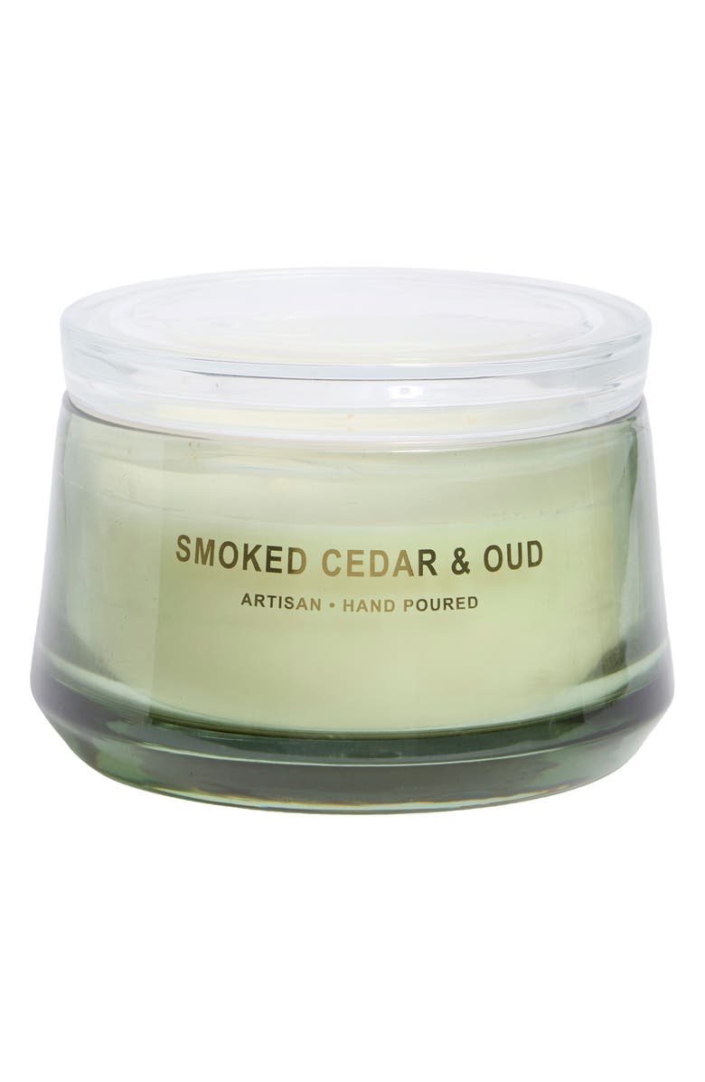 PORTOFINO CANDLES Smoke Cedar & Oud Artisan Candle, Main, color,