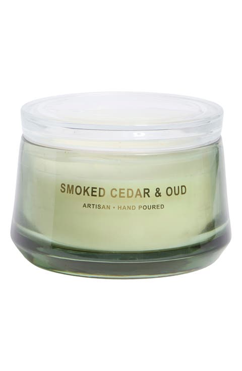 Smoke Cedar & Oud Artisan Candle