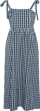 Barbour Abigail Gingham Cotton Midi Sundress