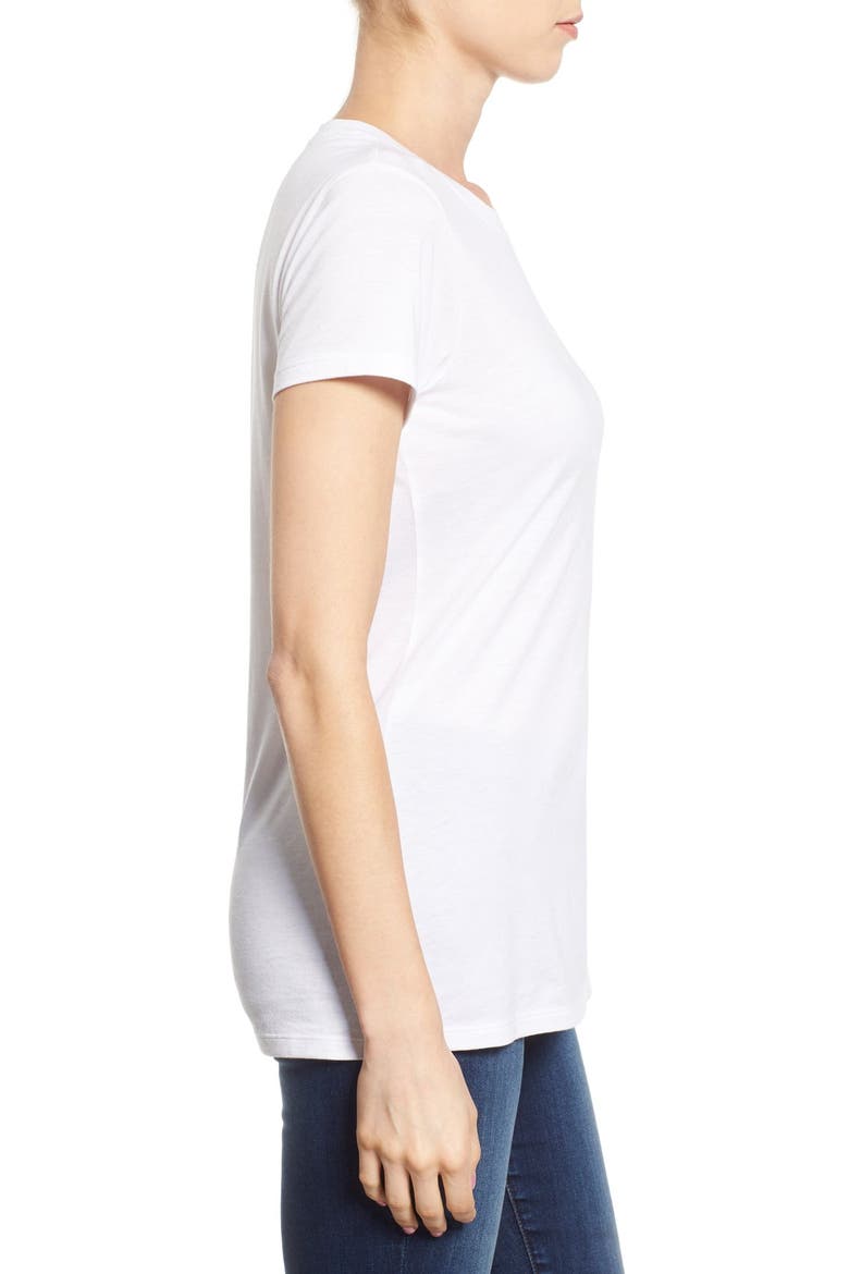 Short Sleeve Crewneck Tee, Alternate, color, WHITE