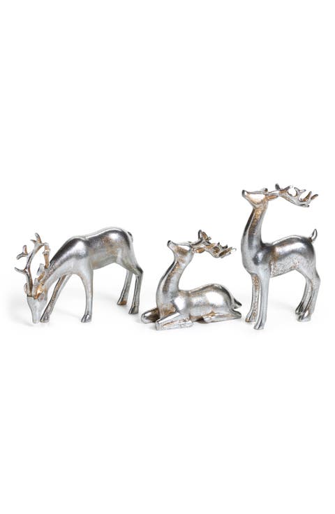 Set of 6 Decorative Reindeer Figurines