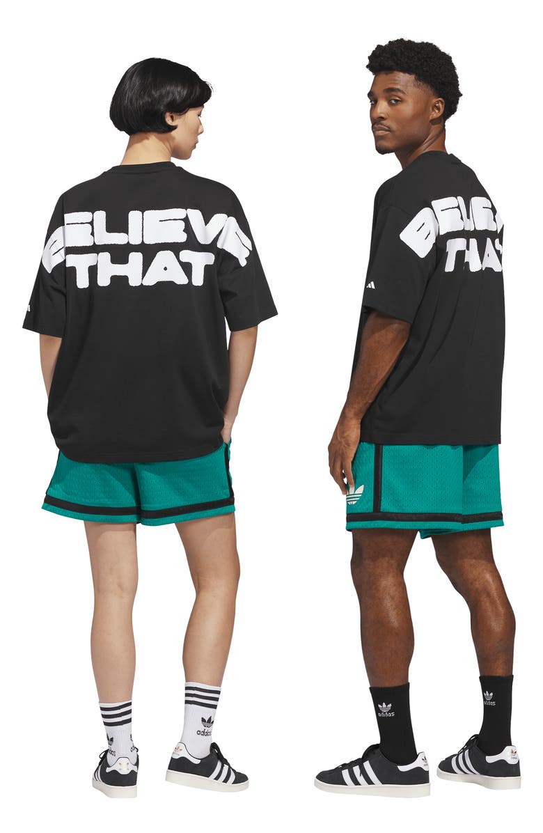 adidas Originals Warp Knit Mesh Basketball Shorts, Alternate, color, Equipment Green/ Black