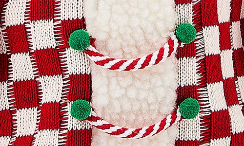 Mackenzie-childs Mackenzie Childs Check It Out Small Fabric Santa In Multi