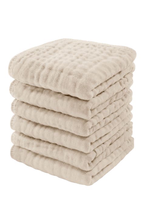 Muslin Washcloths - Pack of 6