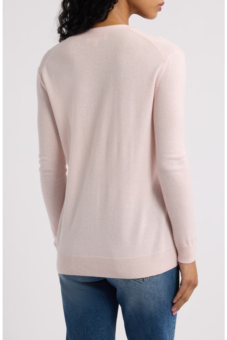 Ismeria Argyle Lace Trim Cardigan, Alternate, color, SPICED QUARTZ