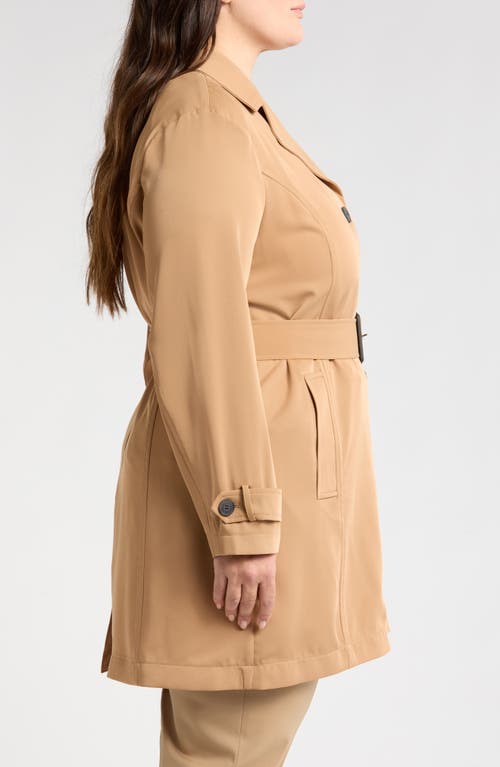 Bagatelle Belted Coat In Camel