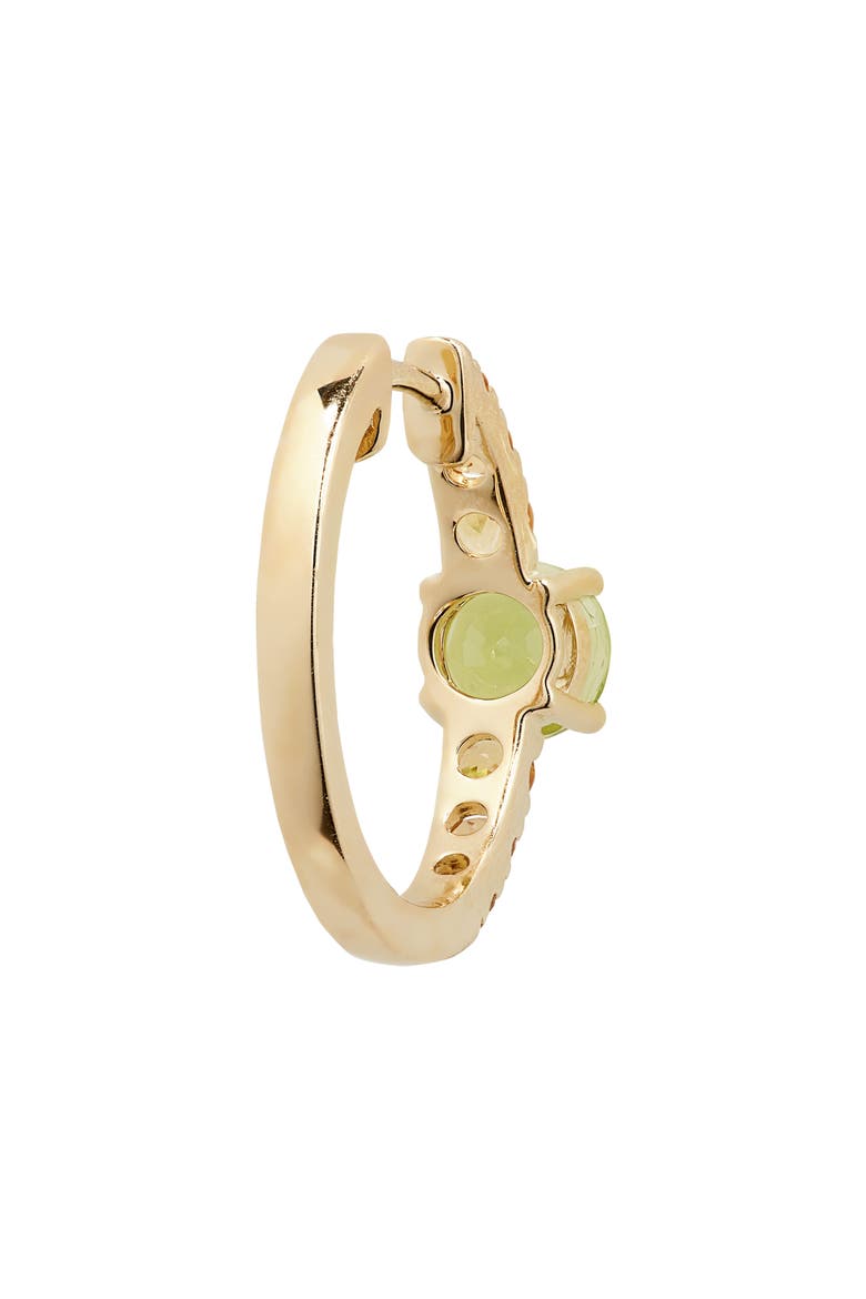 14K Gold Peridot & Citrine Hoop Earrings (Nordstrom Exclusive), Alternate, color, 14K YELLOW GOLD