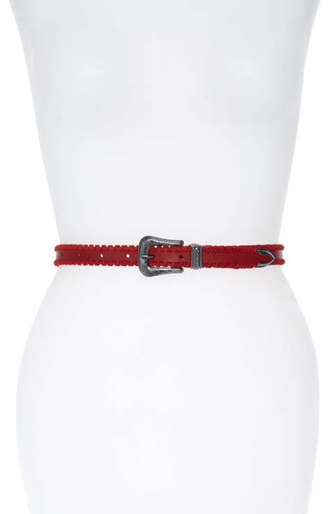 Whipstitch Leather Belt