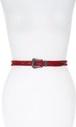 Rebecca Minkoff Whipstitch Leather Belt