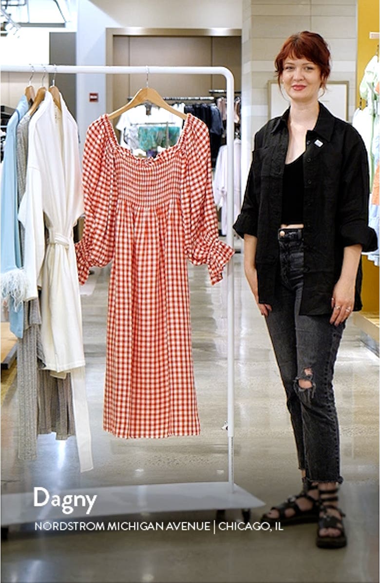 Atlanta Balloon Sleeve Linen Nightgown, sales video thumbnail