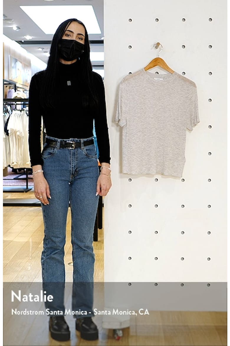 Easy Wool Blend Short Sleeve Sweater video