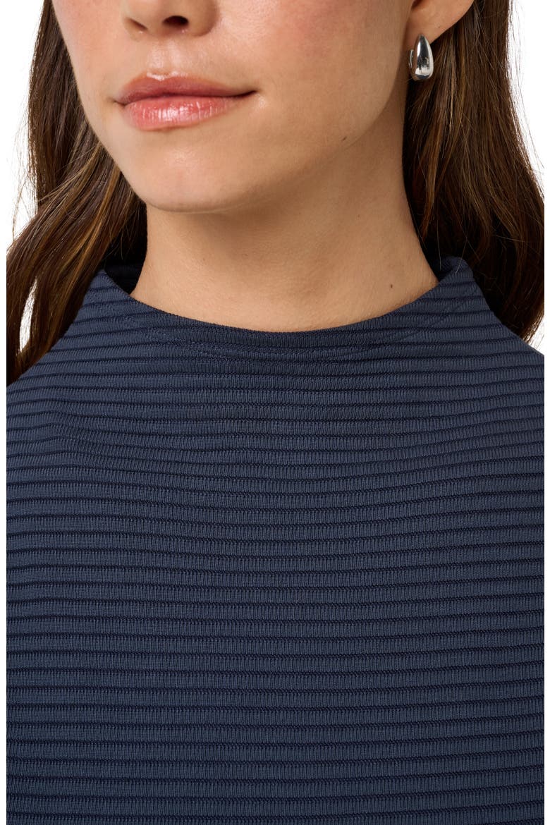 Coastal Rib Mock Neck Tank, Alternate, color, NAVY BLAZER