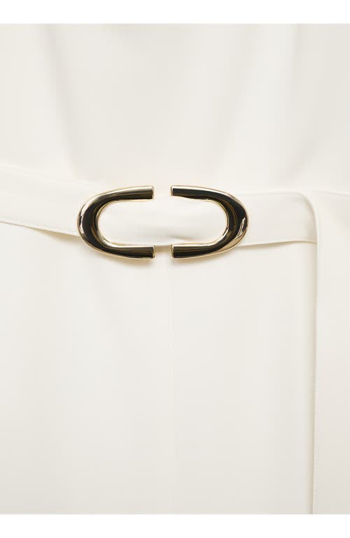 Shop Mango Belted Jumpsuit