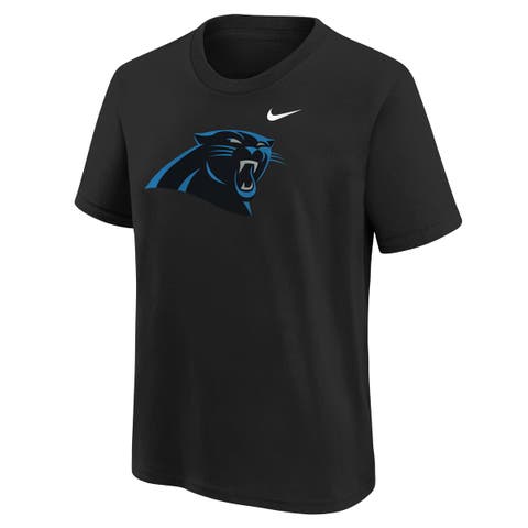 Youth Nike  Black Carolina Panthers Logo T-Shirt