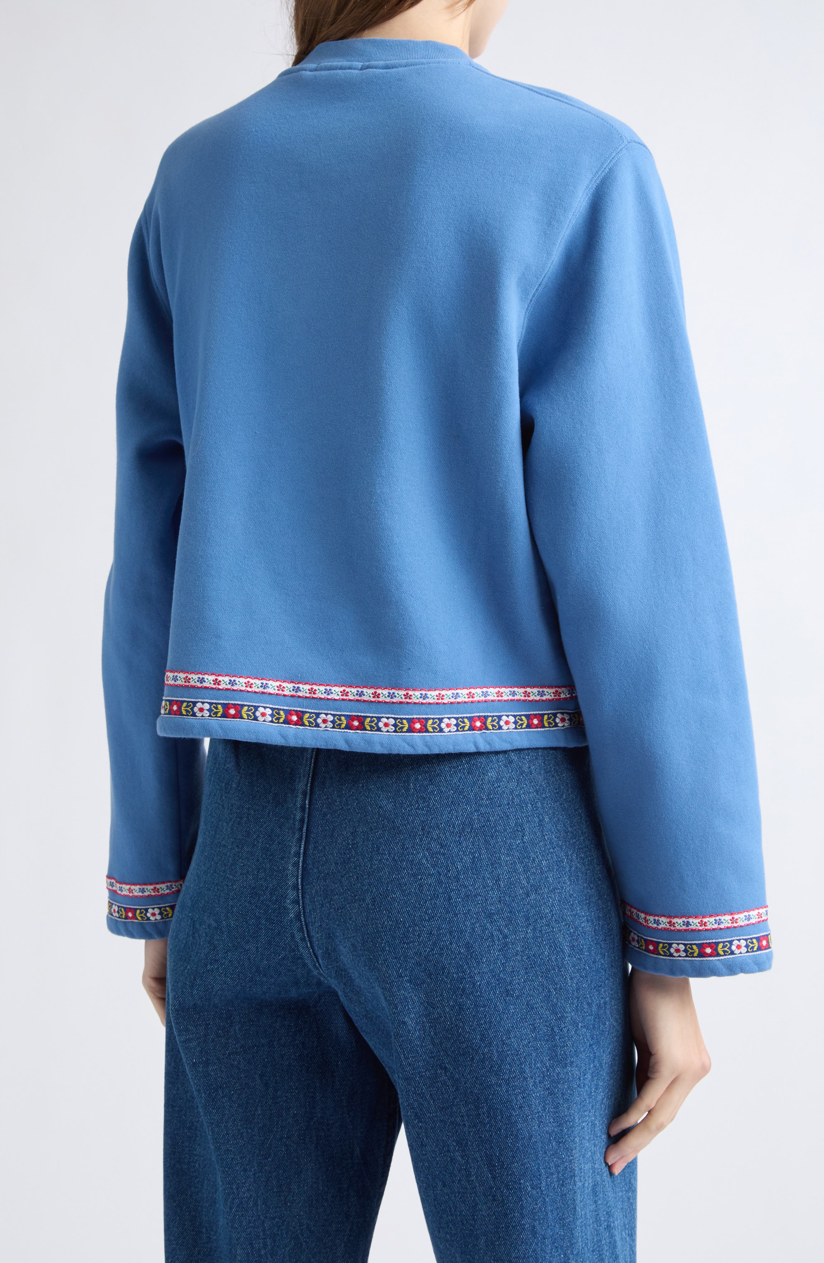 Bode Ribbon Cotton Cardigan (Women) | Nordstrom