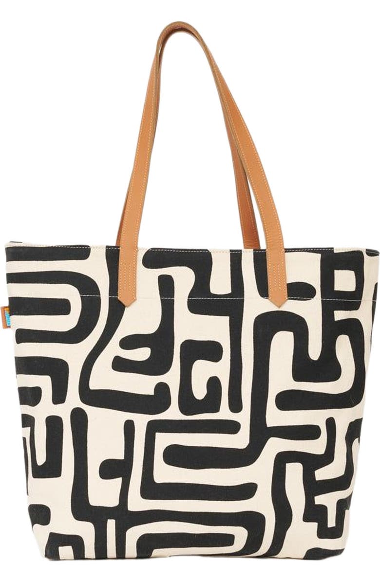 Ubuntu Life Go-To Tote, Alternate, color, Black Kuba